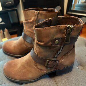 Dunes Women's Moto Boot 8.5 TAN